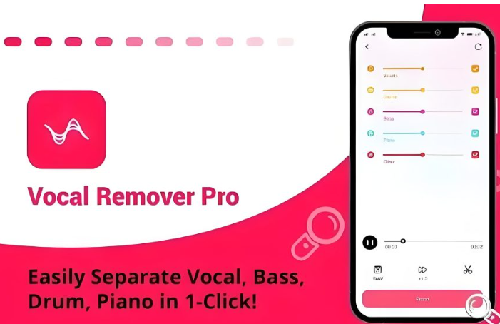 AI人声伴奏分离工具]Vocal Remover Pro v2.0.10 (Premium Unlocked) [APK，Android]（433Mb）-果果音源网