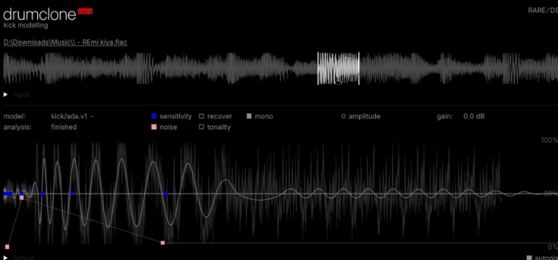 [AI提取底鼓插件]Rare DSP DrumСlone (Drum Re-synthesizer) v0.6.2 VST3 [WiN, MacOSX]（8MB）-果果音源网