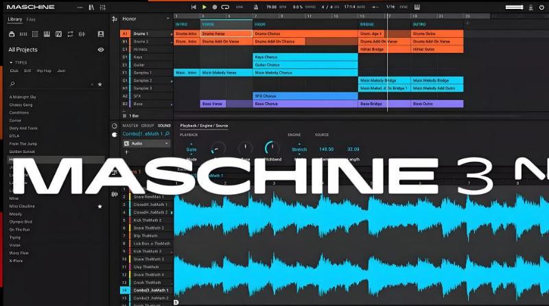[最新节奏工作站+原厂音色+46个扩展]Native Instruments Maschine v3.0.0 [WiN, MacOSX]（32GB+）-果果音源网