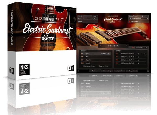 Native Instruments Session Guitarist - Electric Sunburst Deluxe 吉普森电吉他-果果音源网