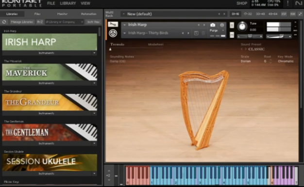 爱尔兰竖琴音源