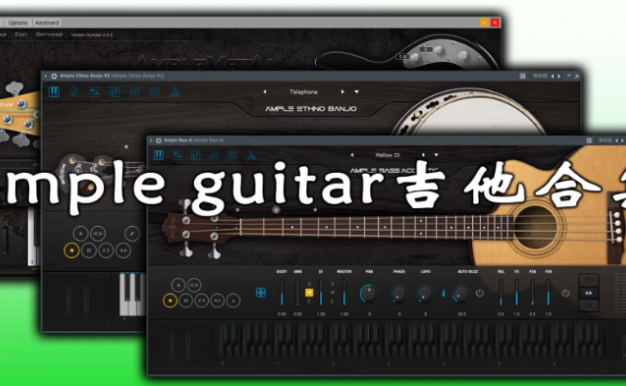 [最新3代免音色安装全套25把]Ample Guitar Bass v3.7.0 R2R [WiN, MacOSX]（77.1GB+）