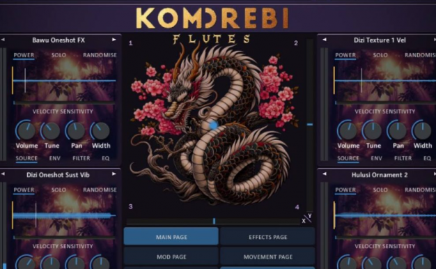 [电子风格冥想音乐综合乐器音源]Loot Audio Ergo Kukke Komorebi Flutes [KONTAKT]（9.66Gb）